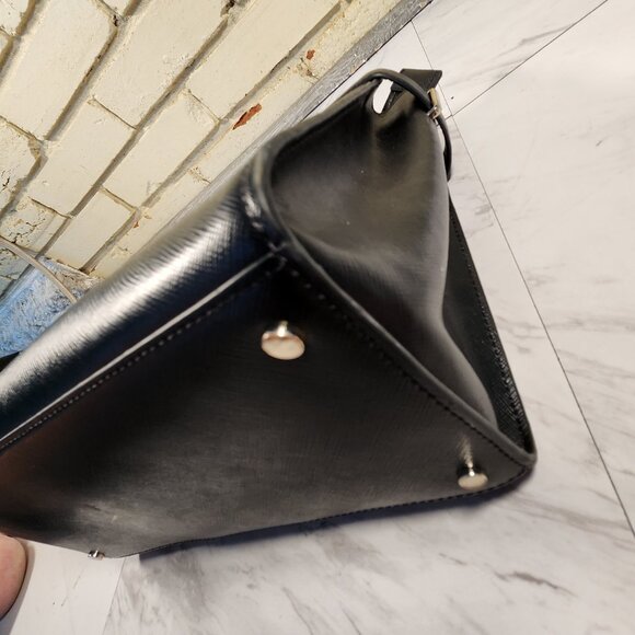 Like New Kate Spade Staci Black Saffiano Shoulder Bag Purse - Picture 8 of 14